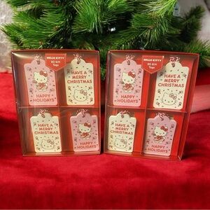 Hello Kitty Peppermint Princess Holiday Christmas Gift Tags 2 pack